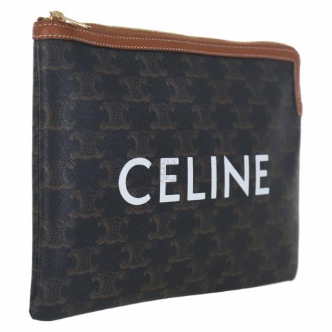 Sell C line Small Triomphe Pouch Dark Brown HuntStreet